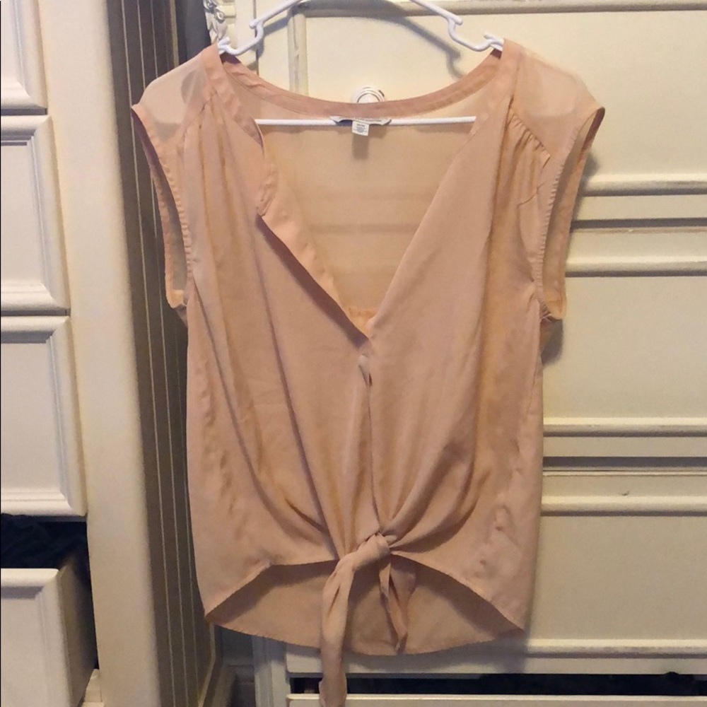 Blush Fashion Sleeveless American Eagle Blouse